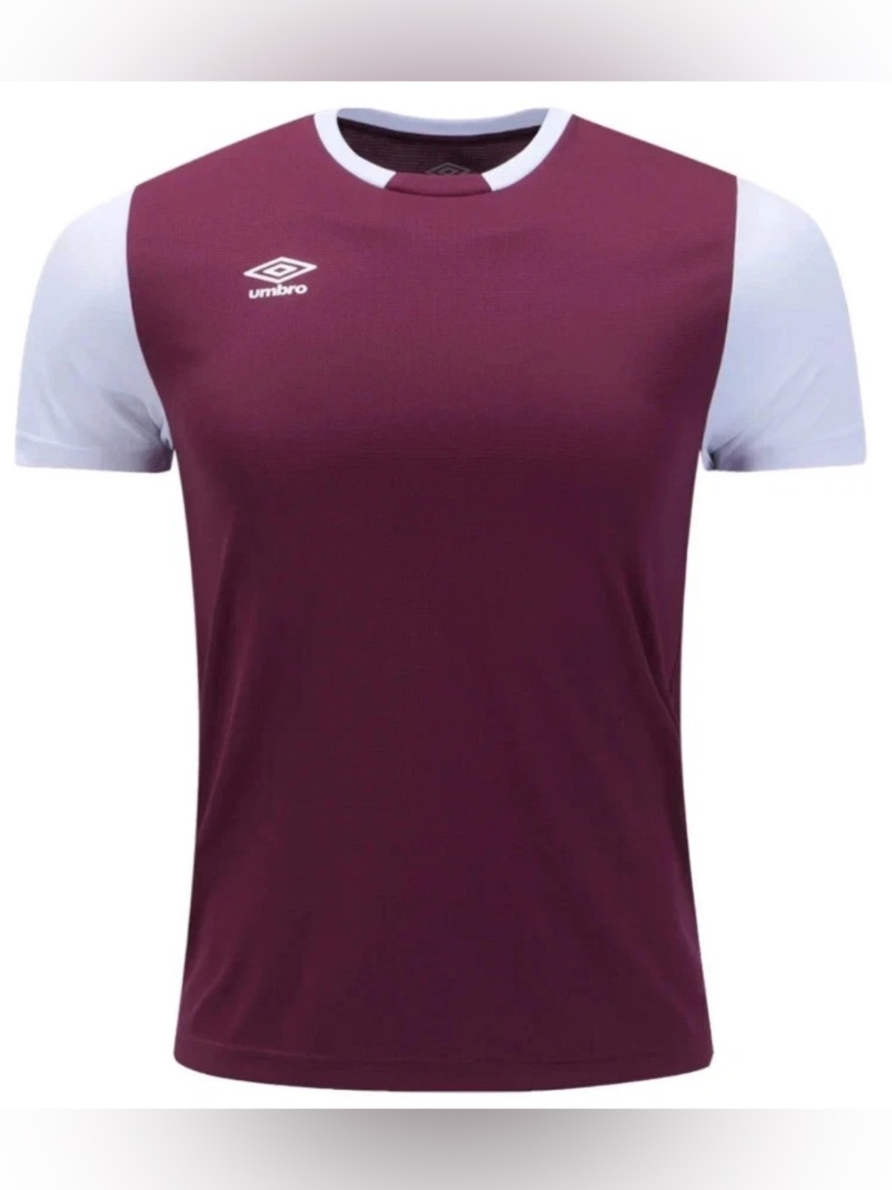 UMBRO Maroon Red Block Jersey Short Sleeve Tee T-Shirt Men’s Size L Large NWT
